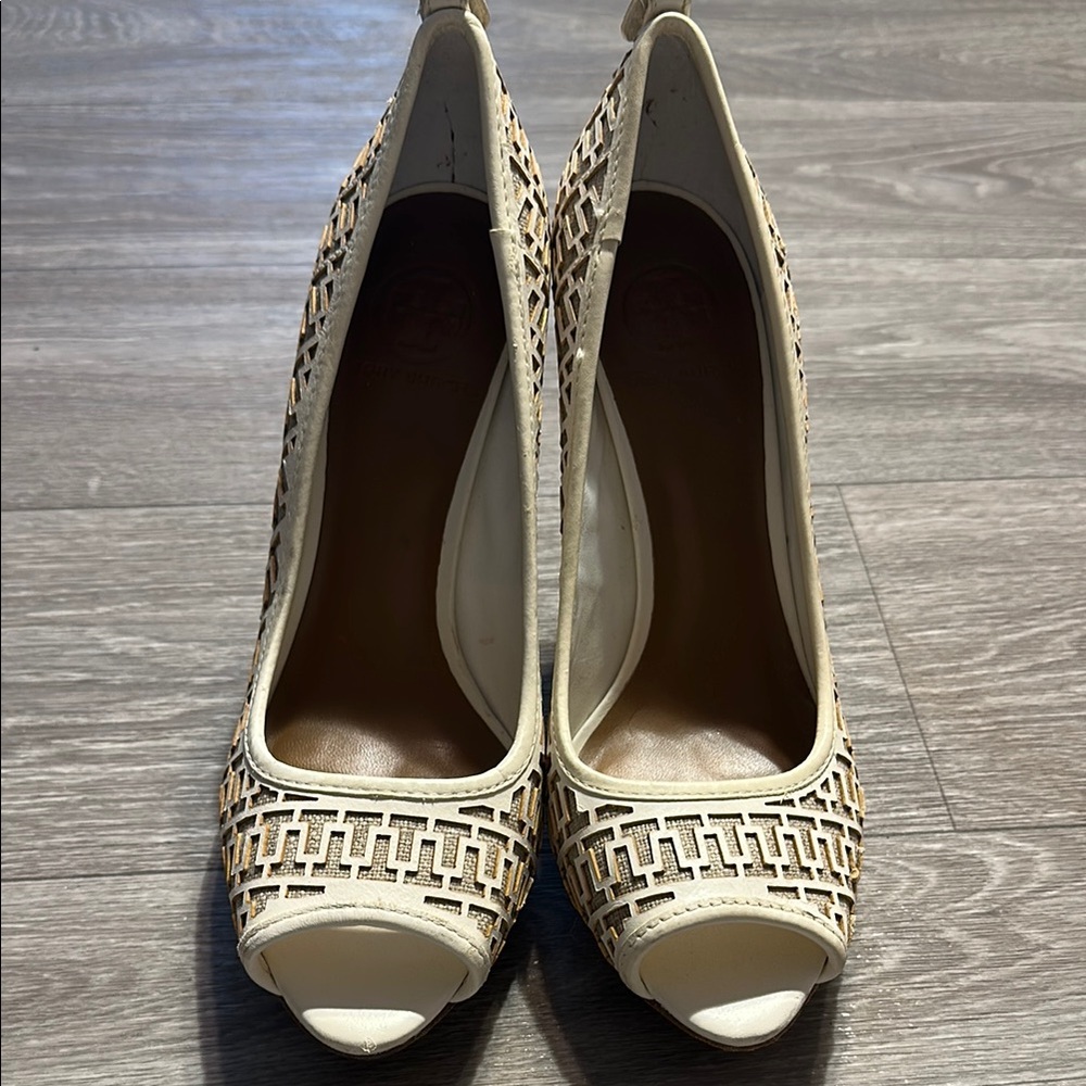Tory Burch Regan White Regan Heels